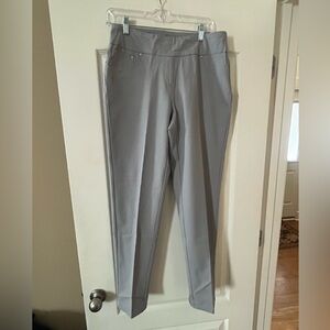 New! Ruby Rd. Stylish Gray Pants Mixed Media Women’s Size 8